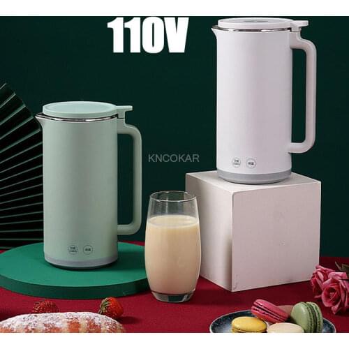 110V Soybean Milk Machine Soymilk Maker Cytoderm Breaking Machine Intelligent Juicer Blender Rice Paste Maker 350ml Filter-free