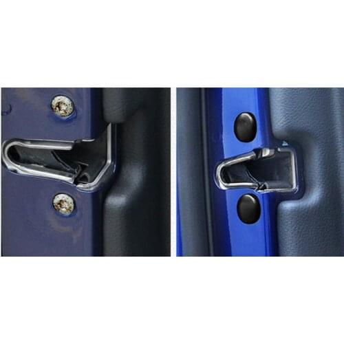 12pcs ABS Car Styling Door Lock Screw Protector Cover Car Door Stickers for Mercedes Benz GLC/C Class Car Accessories