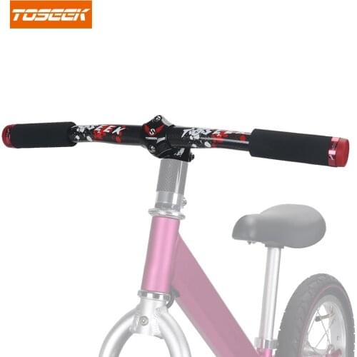 3K gloss carbon balance bicycle handlebar 25.4mm set for Kids' Bikes handle seatpost stem