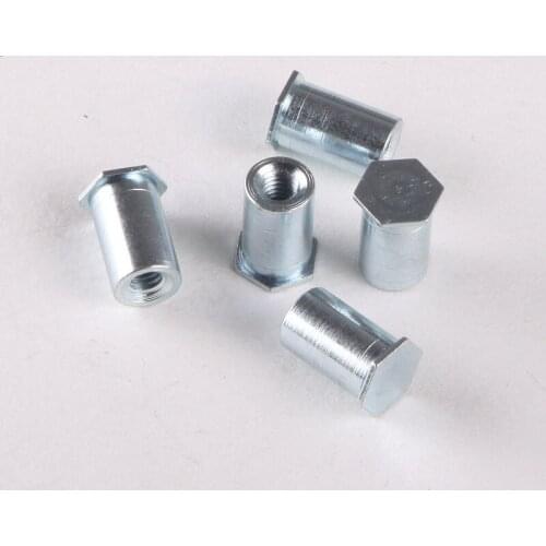5PCS High Quality Cheap Blind Hole Pressure Riveting Stud Pressure Riveting Nut Column Pressure Riveting Pieces M6 * 18