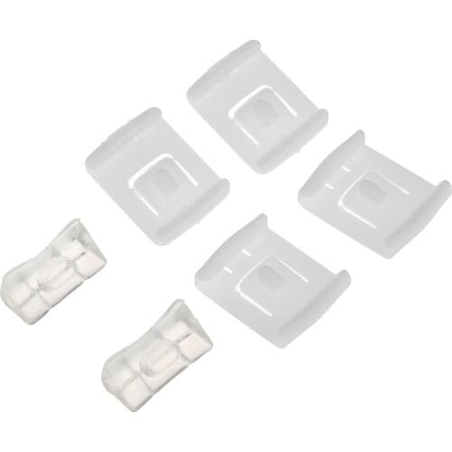 6pcs/pack White Plastic Seat buckle Clip Runner Guide 435881203A C10 For MK1 MK2 MK