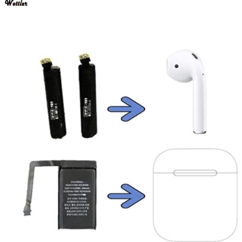0 Cycle 25mAh GOKY93mWhA1604 Battery For Airpods 1st 2nd A1604 A1523 A1722 A2032 A2031 For Air Pods 1 For Air Pods 2