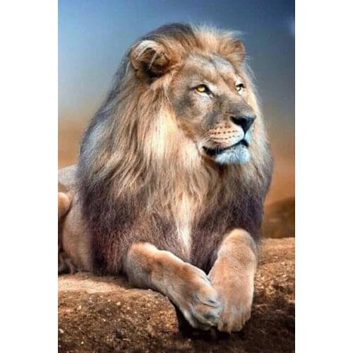 5D Full Diamond mosaic picture of rhinestones Diamond embroidery animals needlework diamond painting cross-stitch kits lion cion