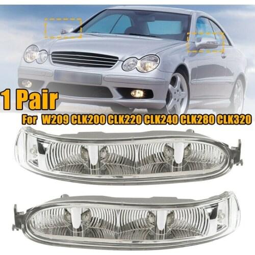 Car LED Left + Right Pair Turn Signal Light Side Mirror Lamp for Mercedes Benz W209 CLK 2002-2009