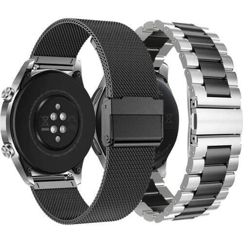 Stainless Steel Watchband + Link Remover for Samsung Galaxy Watch 46mm 42mm SM-R800 Quick Release Band Strap Wrist Bracelet