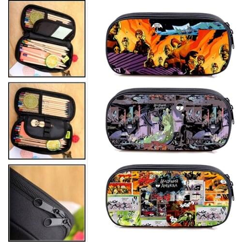 3D Print The Umbrella Academy Pencil Case Storage Cosmetic Bag Cartoon School Supplies Stationery Kids Penbox Women Cosmetic Bag