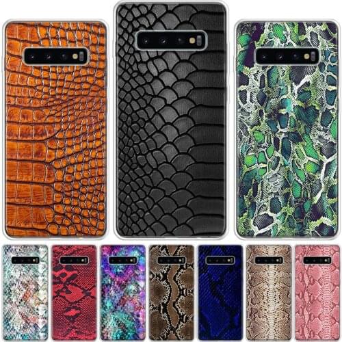 It looks like real snake skin Phone Case For Samsung Galaxy A51 A71 A50 A70 A80 A90 A01 A6 A7 A8 A10 A10S A20S A20E A30 A40 Plus