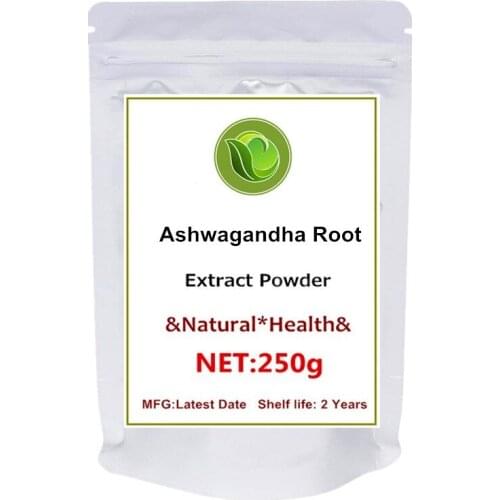 Pure Ashwagandha Natural Root Powder 5% Withanolides (Withania Somnifera)