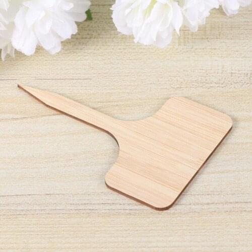 Wooden Bamboo Signs Gardening Inserts Succulents Name Style Plywood Pointed Tags Design Material Simple Pastoral O7T4