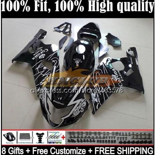 Injection OEM For SUZUKI 600CC GSXR-750 K4 GSXR 600 750 CC 4CL.31 GSXR-600 GSXR750 04 05 GSXR600 2004 2005 Fairing black flame