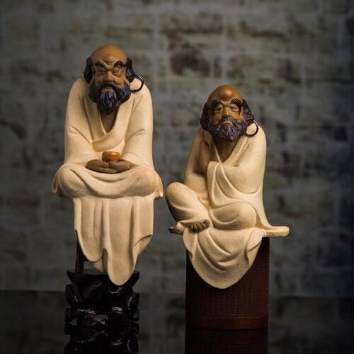 Chinese-style Ceramic Study Room Ornaments Collection Gift Buddhist Symbol Means Healthy Wealth And Happiness