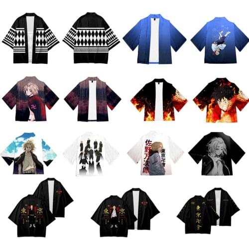 Anime Tokyo Revengers Hanagaki Takemichi Ken Ryuguji Haori Kimono Men Adult Halloween Christmas Cosplay Costume Outfits