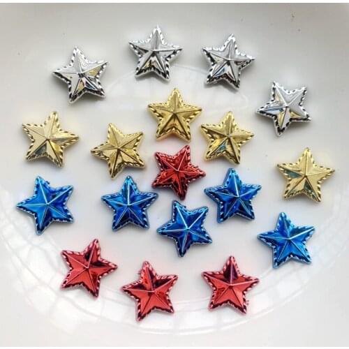 Red&Golden Copper Star Shape Punk Studs Hotfix Iron on Nailheads Beads For Clothing/shoes/ bags DIY Accessories 12mm 60pcs -Z83
