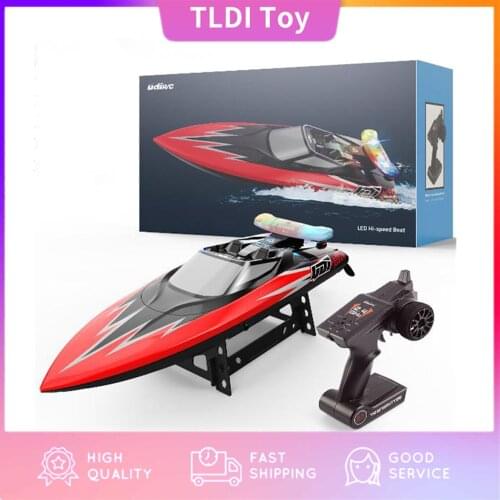 Kids Toy Adults Gifts RC Boat 2.4G Radio High Speed Speedboat Water Cooled High Speed Ship Waterproof Remote Control Boat 30Km/h