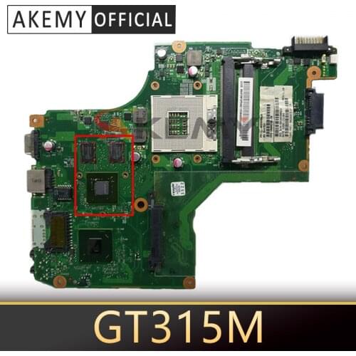 Laptop Motherboard for Toshiba satellite C600 V000238080 6050A2448001-MB-A01 HM65 GT315M DDR3 Mother Board Free Shipping