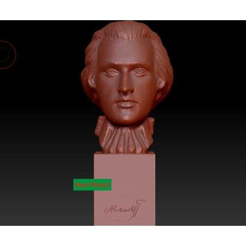 3D model relief STL models file format Goddess of mercy Mozart