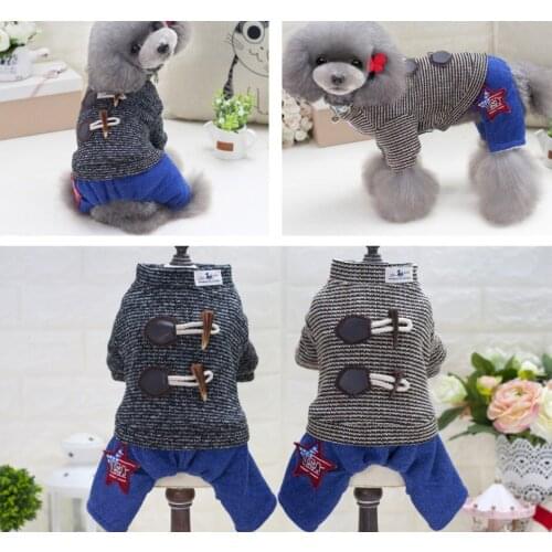 Fashion Pet Dog knight Jumpsuit Puppy Cat Chihuahua Yorkshire Teddy Dog cotton clothing Small and medium dog handsome clothing