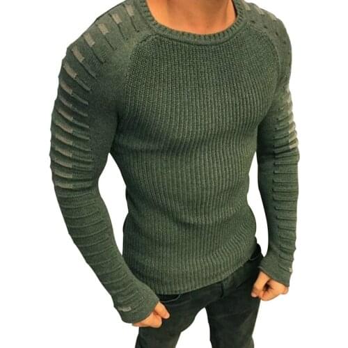 New 2020 Autumn Winter O-Neck Sweater Men Plus Size M-3XL Casual Slim fit Pullover Men Knitted pullover Sweaters sueter hombre