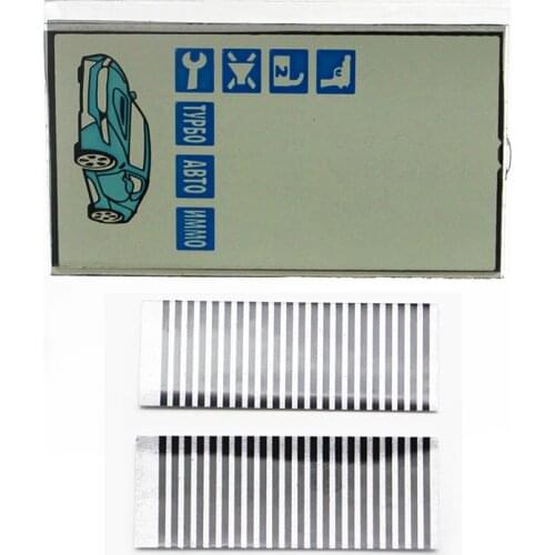 New A61 Vertical LCD display flexible cable for Starline A61 remote controller display with Zebra Stripes