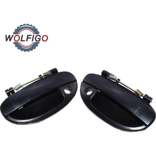 WOLFIGO Front Left Right Outside Outer Door Handle For Daewoo Nubira 1997 1998 1999 96308042 96308043