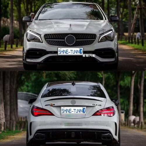 Suitable for Benz Claw117200220cla45 Refitting Front Shovel Side Skirt Air Knife Rear Lip Middle Net Tail