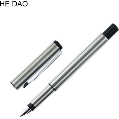 Silver Metal Vector Fountain Pen 0.5mm Nib Full Metal Body Pens Business Gift Writing Calligraphy Office Supplies School Supplie