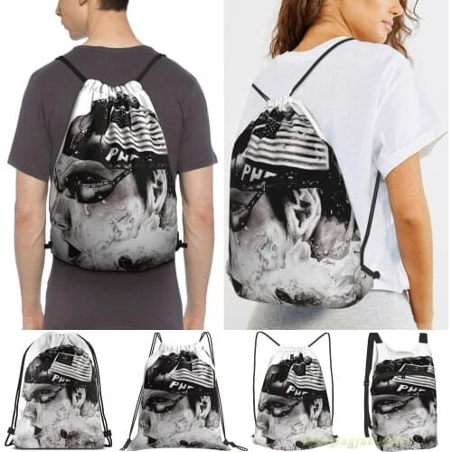 Men Sackpack Strap Bags Michael Phelps Women Purpose Drawstring Backpacks Outdoor Travel Backpacks For Gym Training Fitness Bag