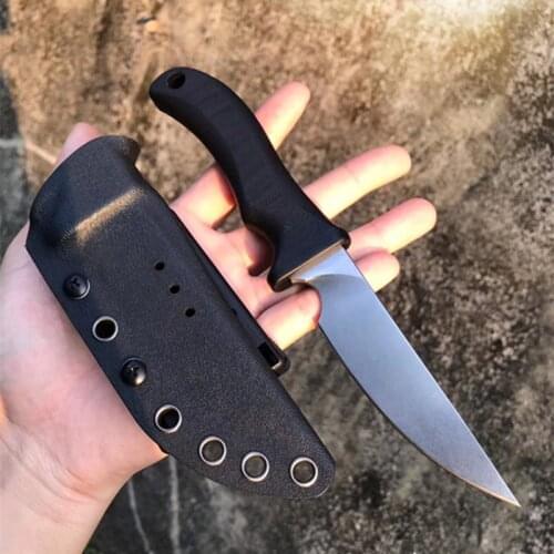 Tactical knife survival outdoor Straight knives camping tool ATS-34 steel fixed blade Knife best G10 handle KYDEX sheath
