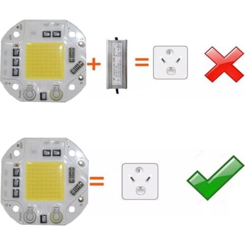 Street Lights, Floodlights, Induction Lights, 30 Watts 50 Watts Chips Without Driving Power LED COB
