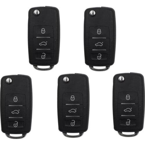 5pcs/lot Xhorse XKB510EN Universal Remote Key B5 Type 3 Buttons English Version