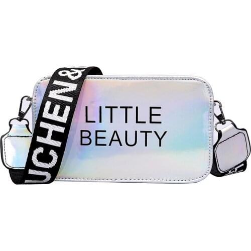Womens Laser Handbags Purses Evening Clutch Bags Small Crossbody Bag for Women Chain Mini Sweet Candy Color Shoulder Bag