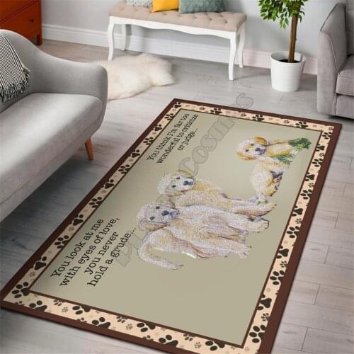 Golden retriever rug area funny dog collection carpet Floor Mat Rug Non-slip Mat Dining Room Living Room Soft Bedroom Carpet 01