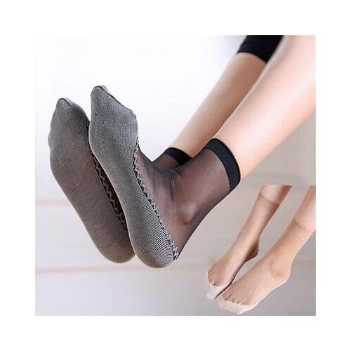 1 Pairs Women Ultra Thin Elastic Silk Girl Short Ankle Low Cut Socks