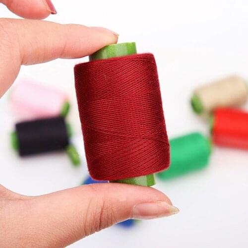 1roll High Tenacity Cotton Embroidery Craft Hand Sewing Thread Small sewing machine wire For various Clothing Sewing Accessories