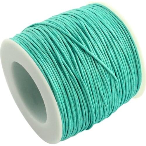 100yards/roll Waxed Cotton Thread Cords Thread String Rope Spool Wire Beading DIY Bracelet Necklaces Jewelry Findings 1mm