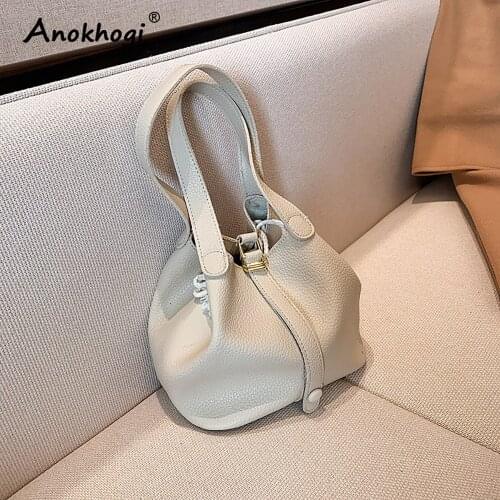 2021 New Style Women Lychee Pattern Casual Bucket Handbag Quality Shoulder Bag ML137