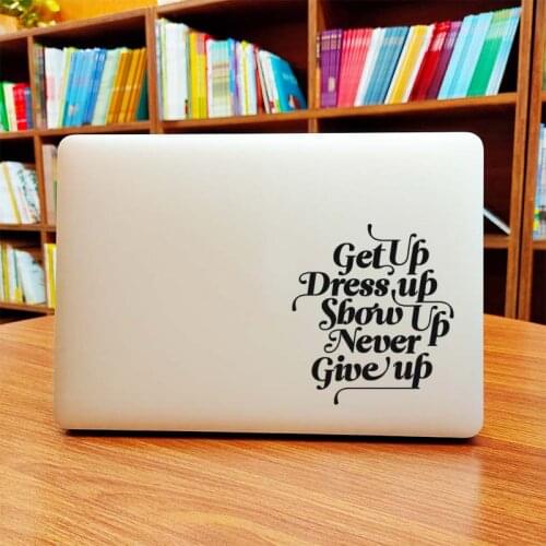 4 UP Motivational Quote Laptop Sticker for Macbook Decal Pro 16" Air Retina 11 12 13 15 Inch Mac Book 14" Vinyl HP Notebook Skin