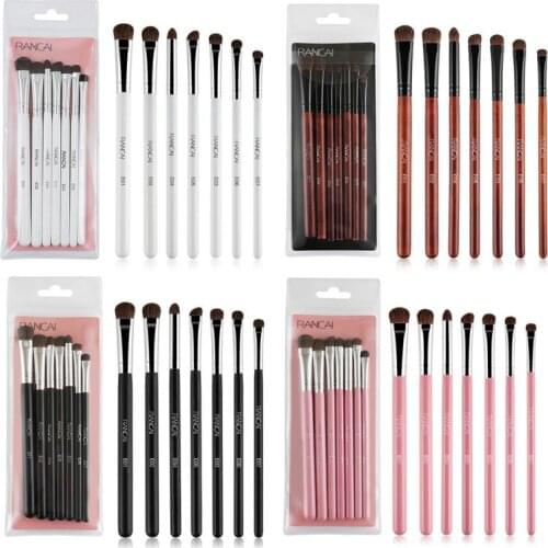 7pcs Set Makeup Brushes Make Up Eyeshadow Brush Natural Professional Eyeshadow Brush Beauty Cosmetic Tools New 2021