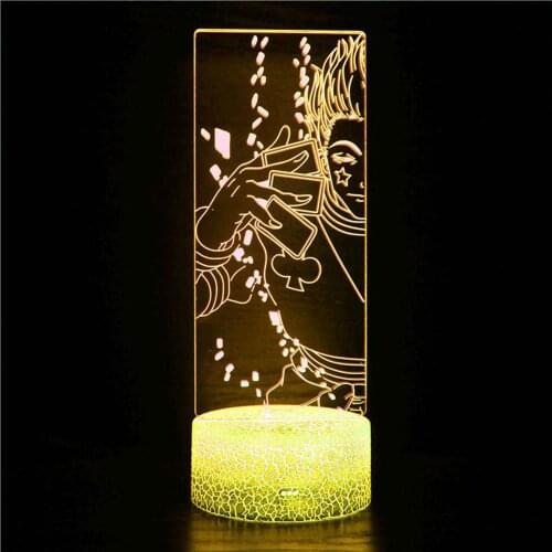 Acrylic 3d night light LED colorful sensor night light children bedroom decoration light anime hunter X hunter Hisoso light gift