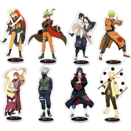 Naruto Double Sided Acrylic Plate Cartoon Anime Character Acrylic Stand Figure Model Plate Holder