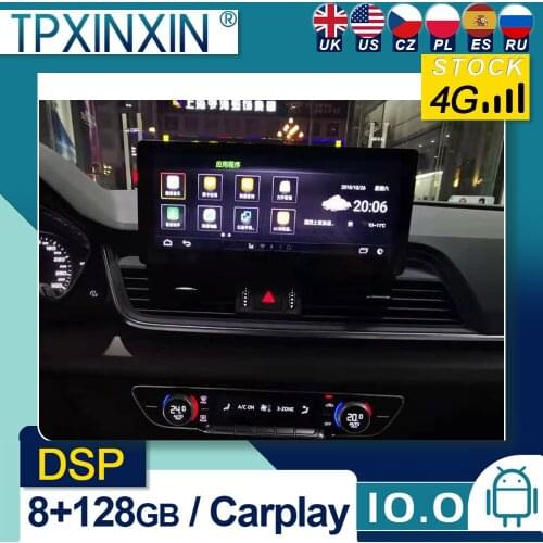 For Audi Q5L 2018+ Android 10 Car Stereo Car Radio with Screen Car GPS Navigation Tape Recorder Head Unit