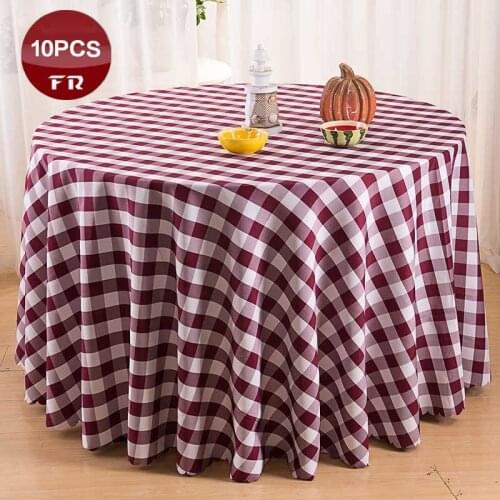 FREE Express Shipping 10PC 132" Round Unique Table Cloth Seamless Table Cover Tablecloth of Wedding Party Restaurant Home Decor