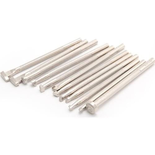 Junetree 16PCS/SET Leather Stamp Kit Cowhide Carving Printing Sewing Tools DIY Leather Seal Set Metal Printing Tools Set