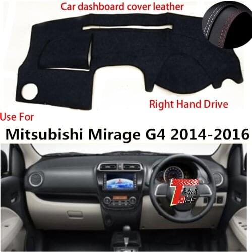TAIJS Factory New Design Good Quality Leather Car Dashboard Cover For Mitsubishi Mirage G4 2014 2015 2016 Right hand drive