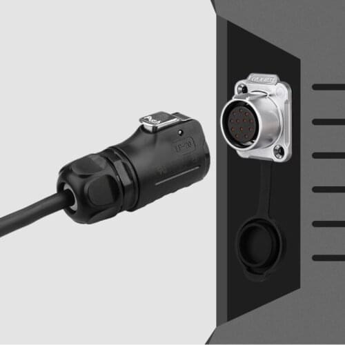 LP20 DC Volt 2 3 4 5 7 9 12 Pin Circular Industrial Male/Female Plug and Socket Solar Energy DC Waterproof Connector 24BB