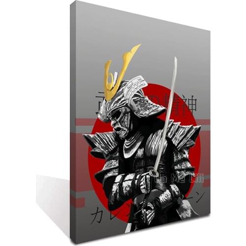 Wall Art Oil Paintings Printed On Canvas Modern Artwork For Home Decorations Masked Samurai Spirit