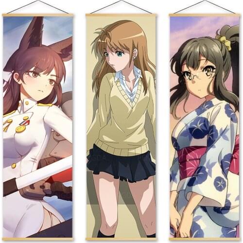 Wall Art Canvas High School DxD Pictures Modern Painting Print Posters Solid Wood Hanging Scrolls Japan Anime Role Home Decor