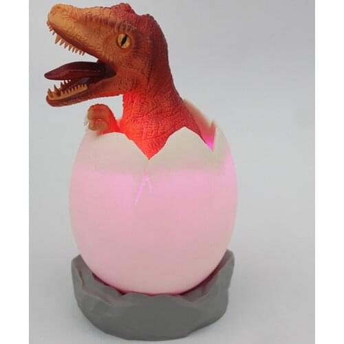 3D Printed Dinosaur Egg Night Light 16 Colors Touch And Remote Control LED Night Lamp USB Eco-friendly Rechargeable Table Lamp
