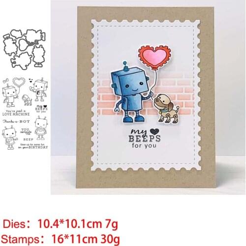 2020 New robot Metal Cutting Dies and Stamps for DIY Scrapbooking Photo Album Decorative Embossing DIY Paper Cards