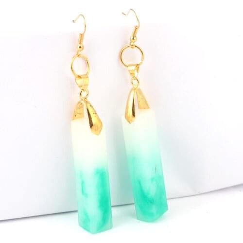 New style resin earrings lady Fashion Resin Earring For Women Wedding Jewelry Fashion Vintage Colorful Earring S04